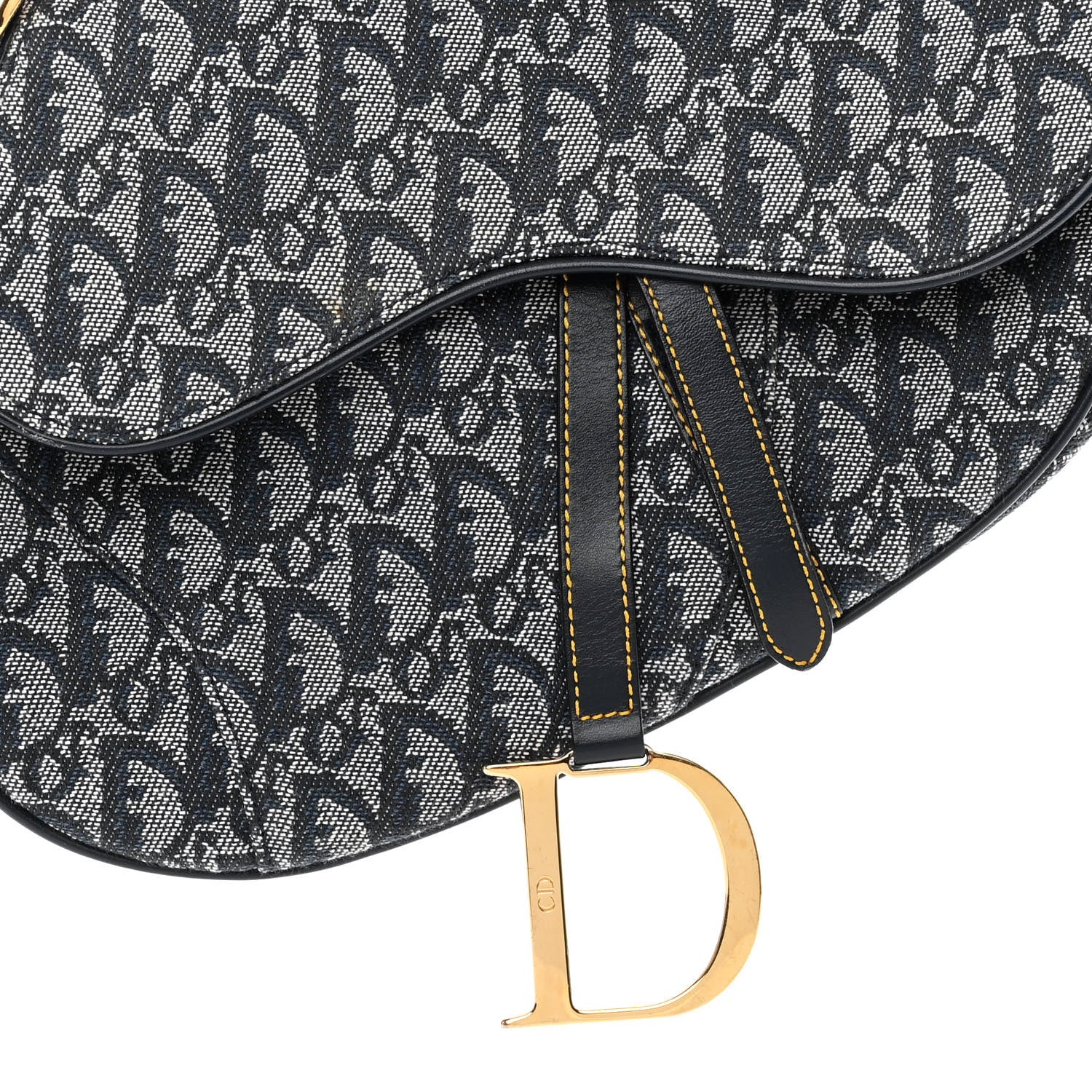 Christian Dior Monogram Saddle Bag Blue 8 of 11
