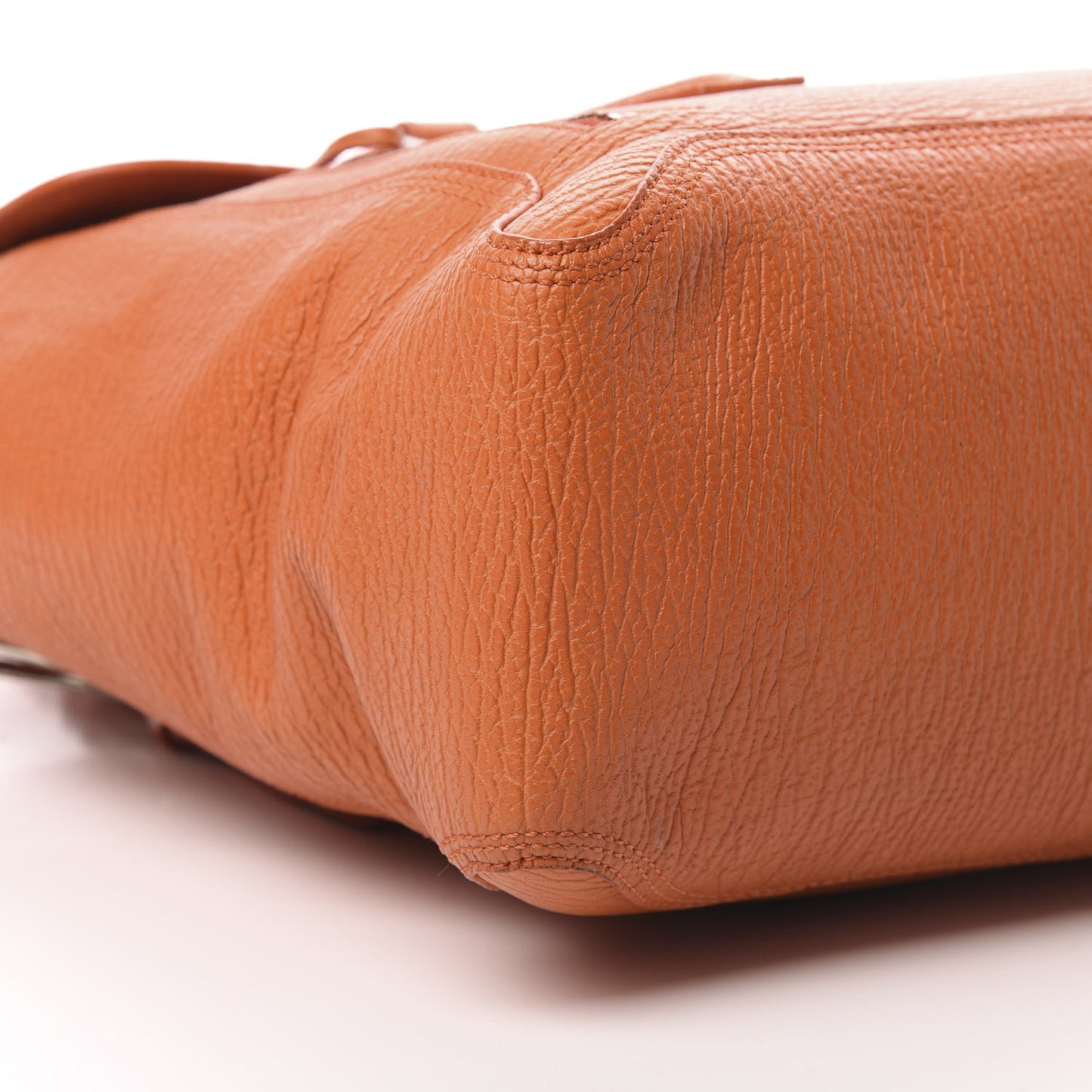 3.1 Textured Calfskin Large Pashli Satchel Mandarin