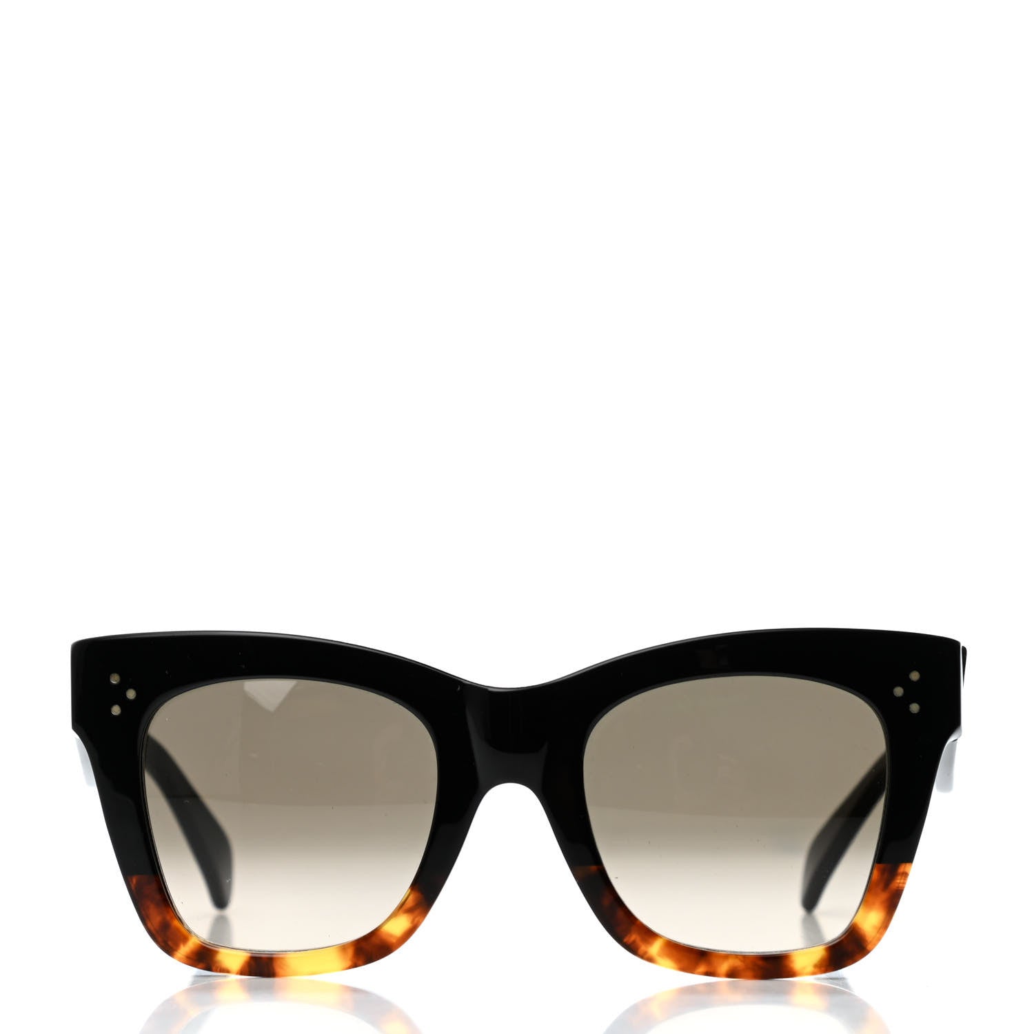 Celine Catherine Sunglasses CL 41098/F/S Black Havana 2 of 4