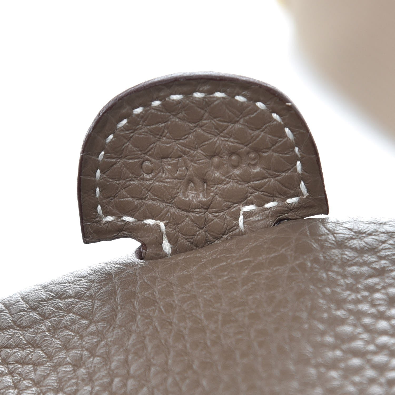 Hermes Taurillon Clemence Evelyne III PM Etoupe 7 of 8