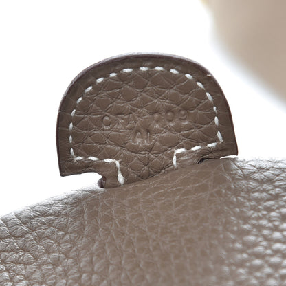 Hermes Taurillon Clemence Evelyne III PM Etoupe 7 of 8