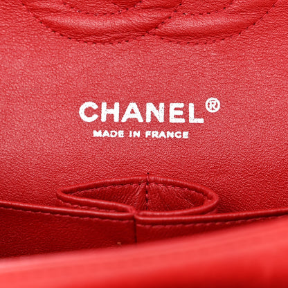 Chanel Patent Calfskin Quilted Medium Double Flap Red 6 of 20