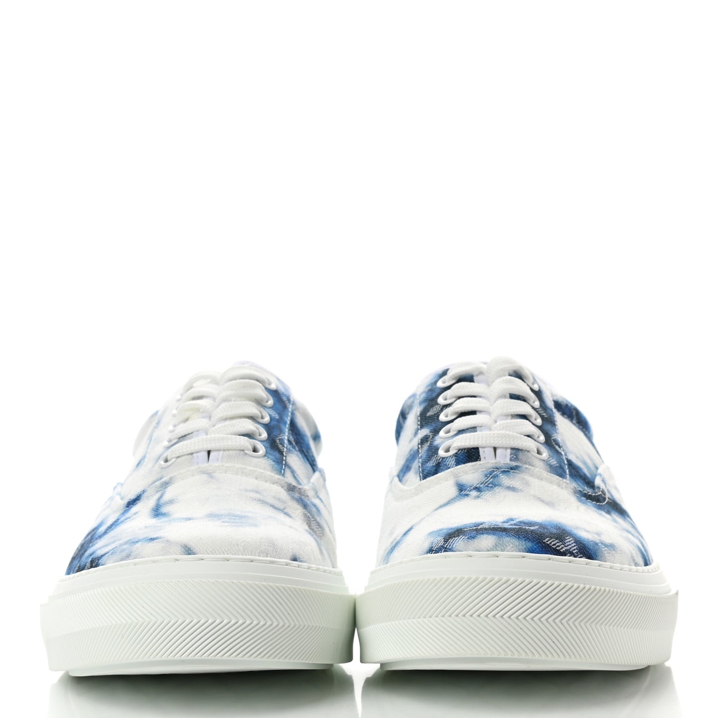 Denim Monogram Mens Trocadero Tie Dye Sneakers 9 Marine