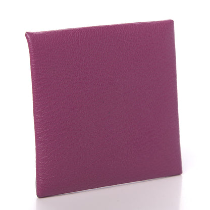 Hermes Chevre Mysore Bastia Coin Purse Rose Pourpre 3 of 8