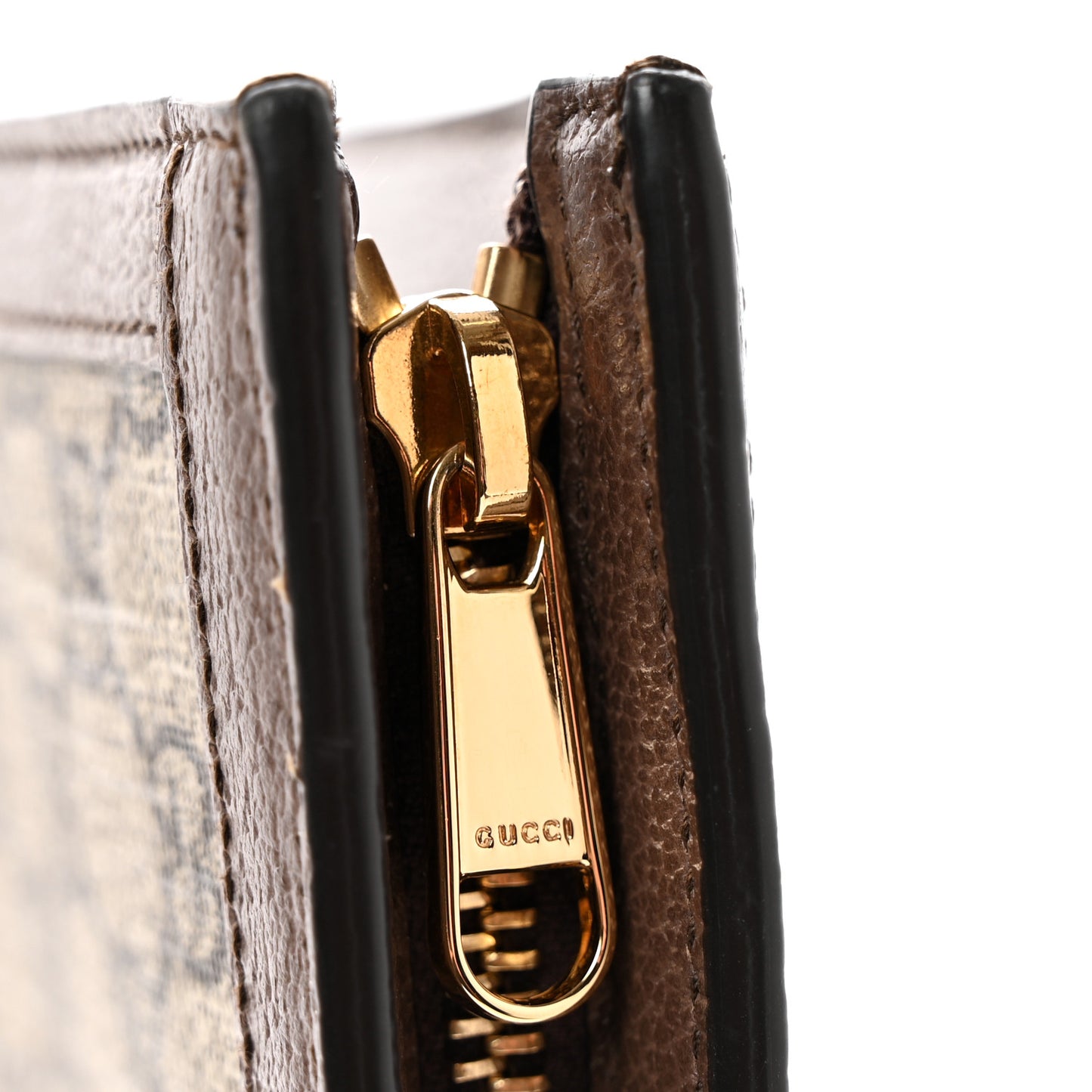 GG Supreme Monogram Web Ophidia Pouch Brown