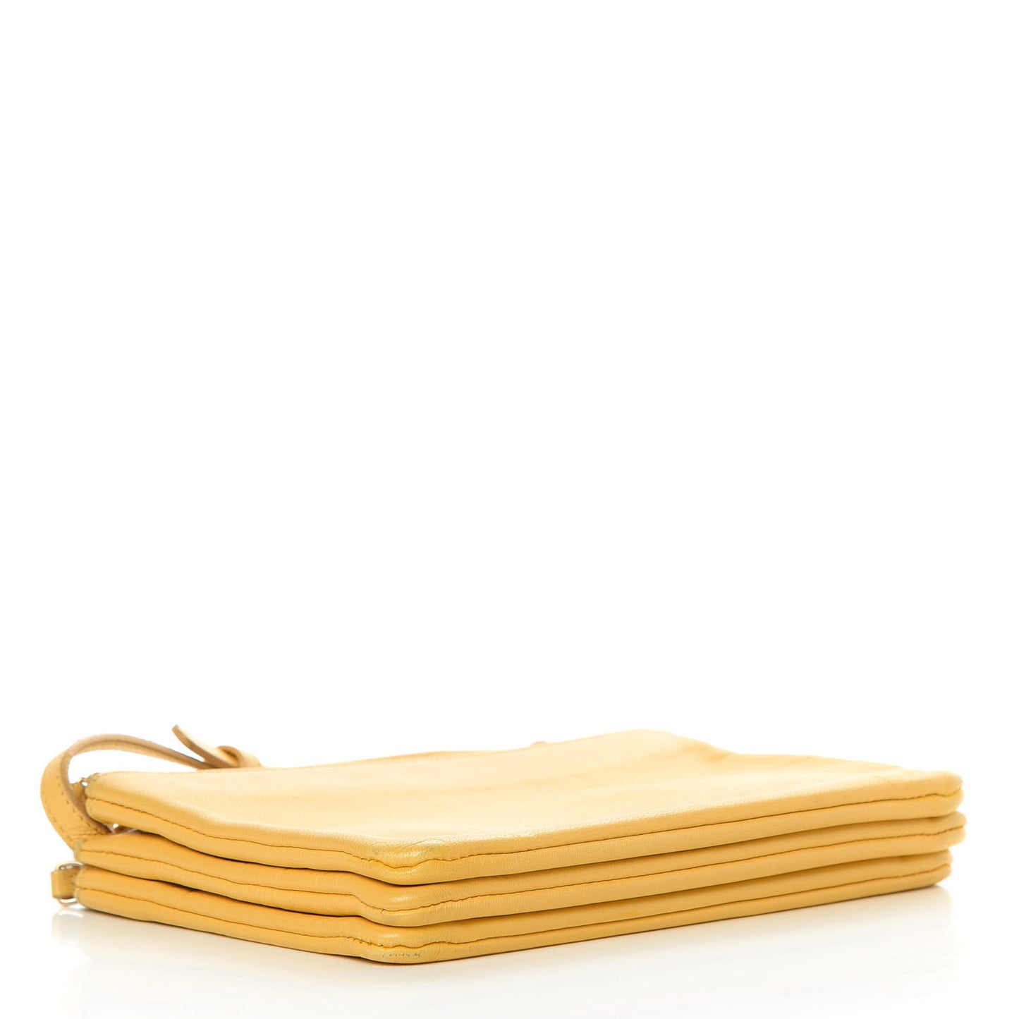 Lambskin Small Trio Crossbody Bag Fluo Yellow