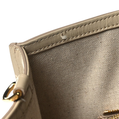 Givenchy Tumbled Calfskin Logo Embossed Medium G-Tote Beige 11 of 11