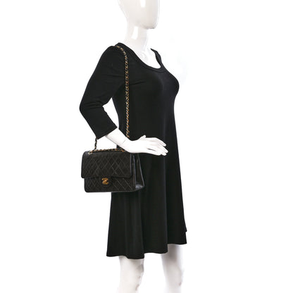 Chanel Lambskin Quilted Medium Double Flap Black 2 of 9