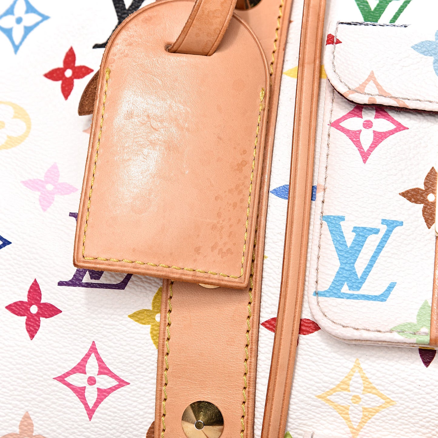 Monogram Multicolor Keepall 45 White