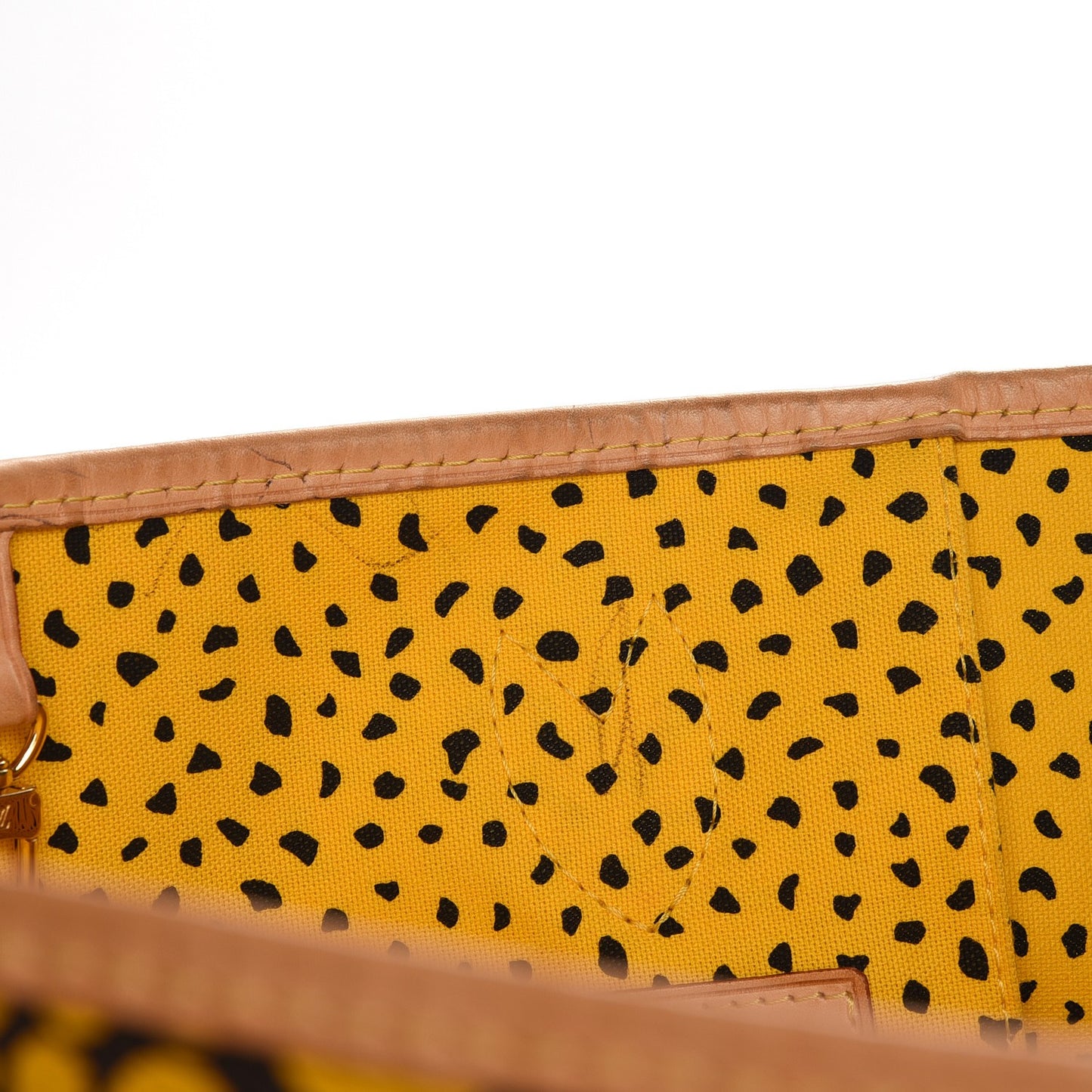 Monogram Kusama Waves Neverfull MM Yellow