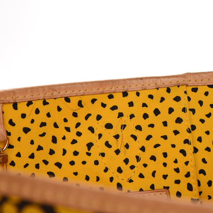 Louis Vuitton Monogram Kusama Waves Neverfull MM Yellow 8 of 9