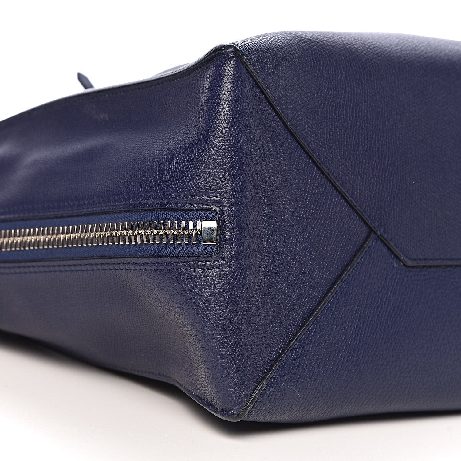 Balenciaga Calfskin Papier A4 Zip Around Plate Tote Bleu Indigo 14 of 20