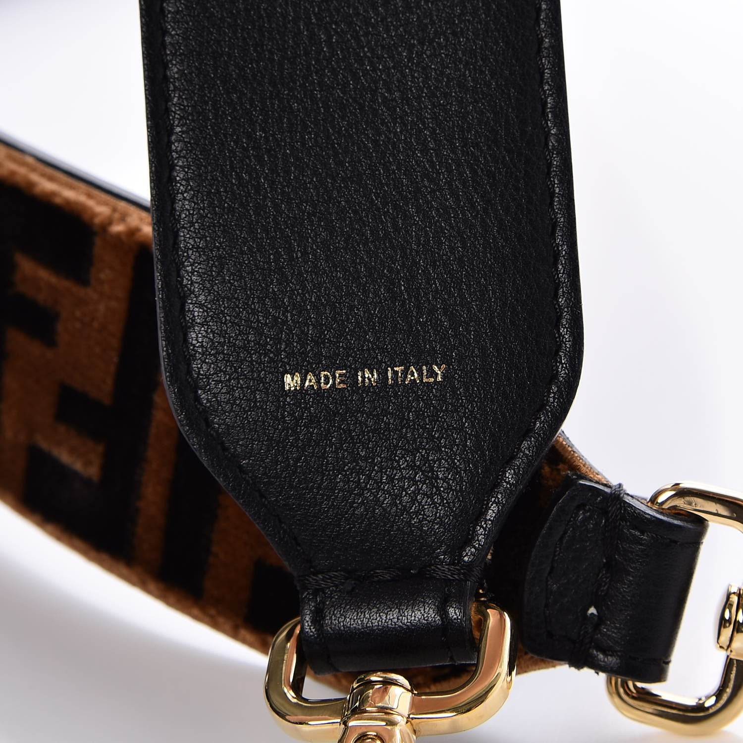 Fendi Velvet Tapestry FF Strap You Tobacco 4 of 9