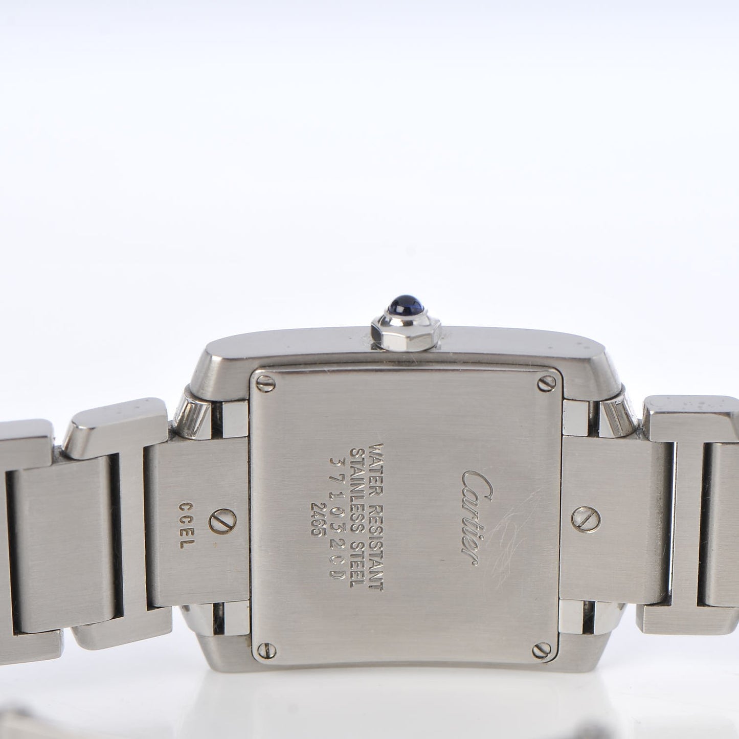 Stainless Steel 25mm Tank Francaise Quartz Watch