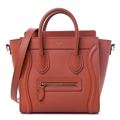Celine Smooth Calfskin Nano Luggage Terracotta 1 of 18