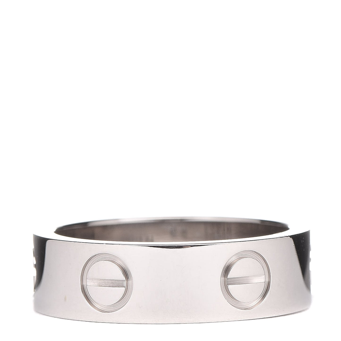 18K White Gold 5.5mm LOVE Ring 51 5.75