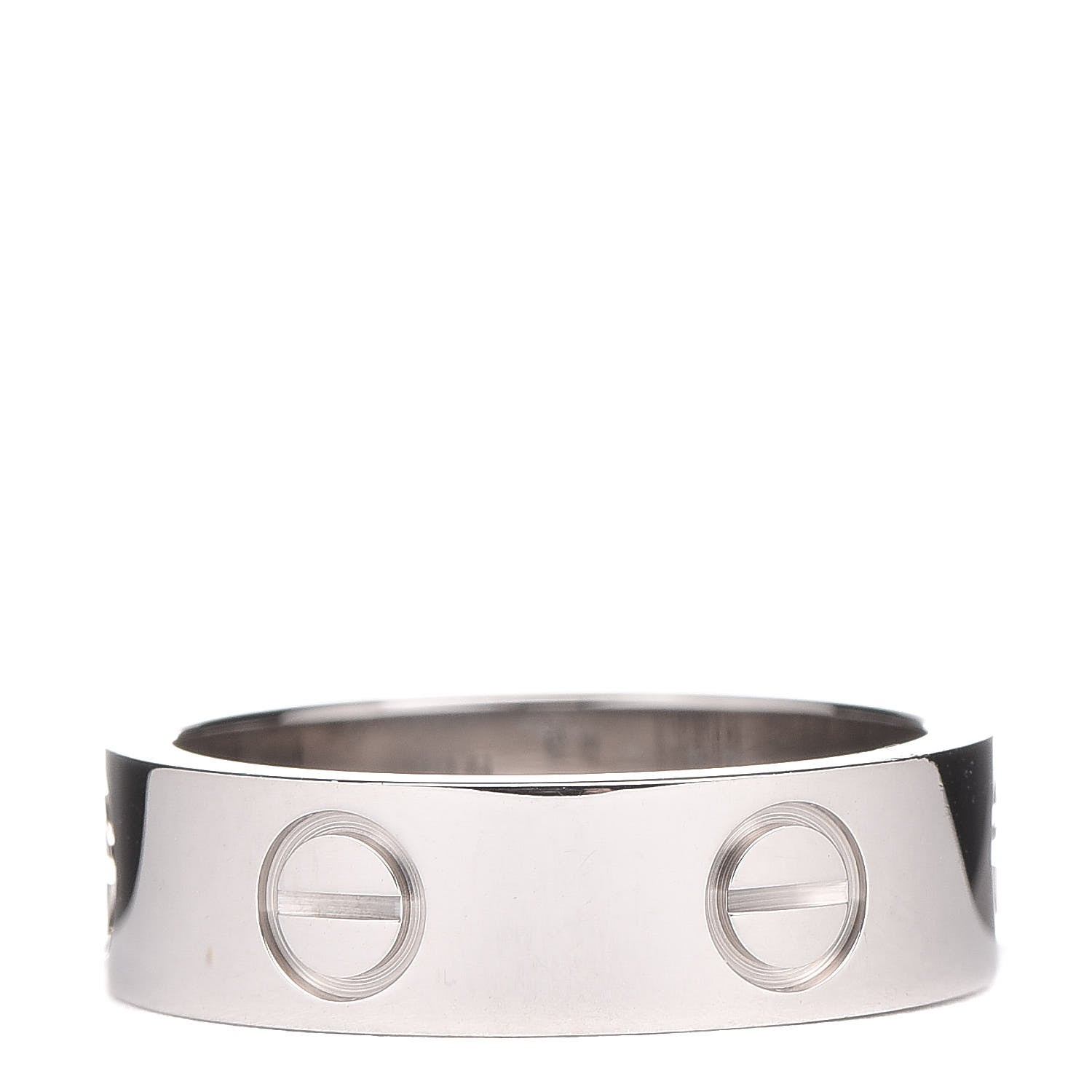 Cartier 18K White Gold 5.5mm LOVE Ring 51 5.75 3 of 5