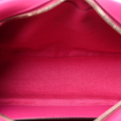 Gucci Calfskin Matelasse Monochrome Small GG Marmont Chain Shoulder Bag Classic Fuxia 5 of 13