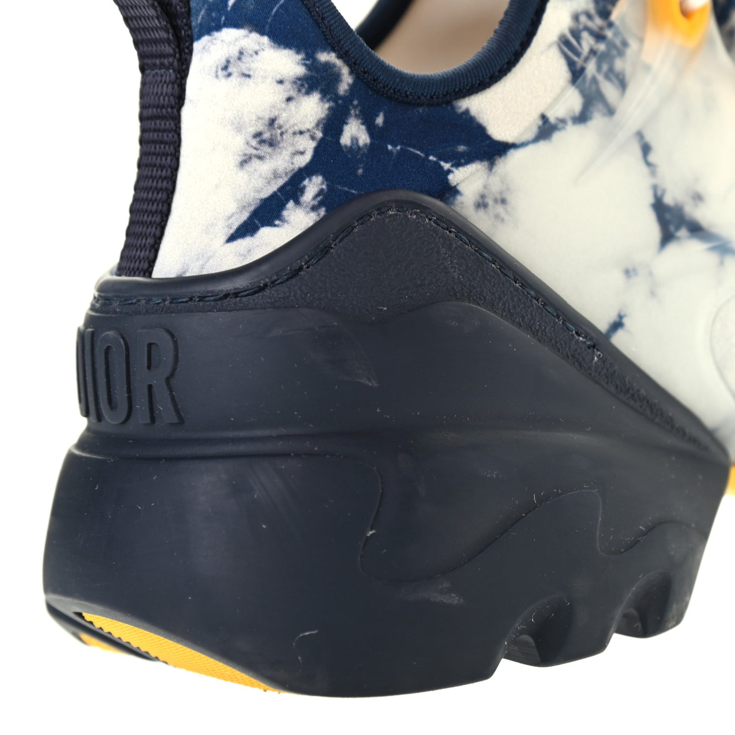 Technical Fabric Tie & Dior Print Womens D-Connect Sneakers 37 Denim