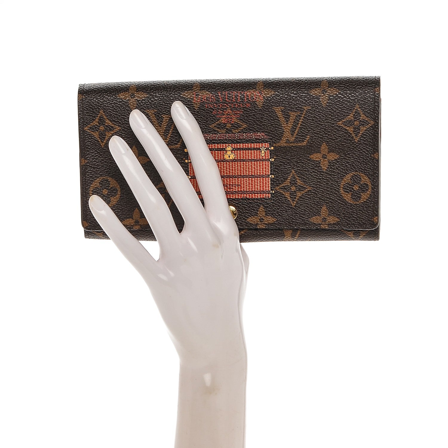 Louis Vuitton Monogram Trunks and Locks Sarah Wallet 2 of 8