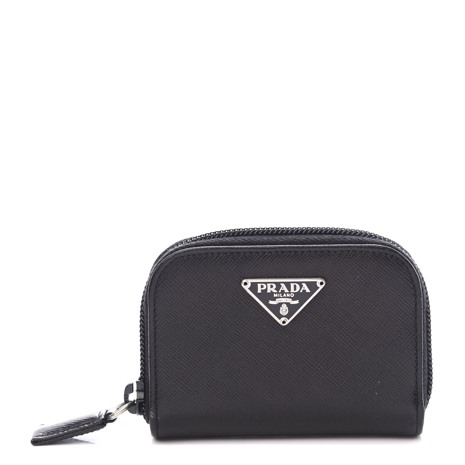 Prada Saffiano Coin Purse Black 1 of 8