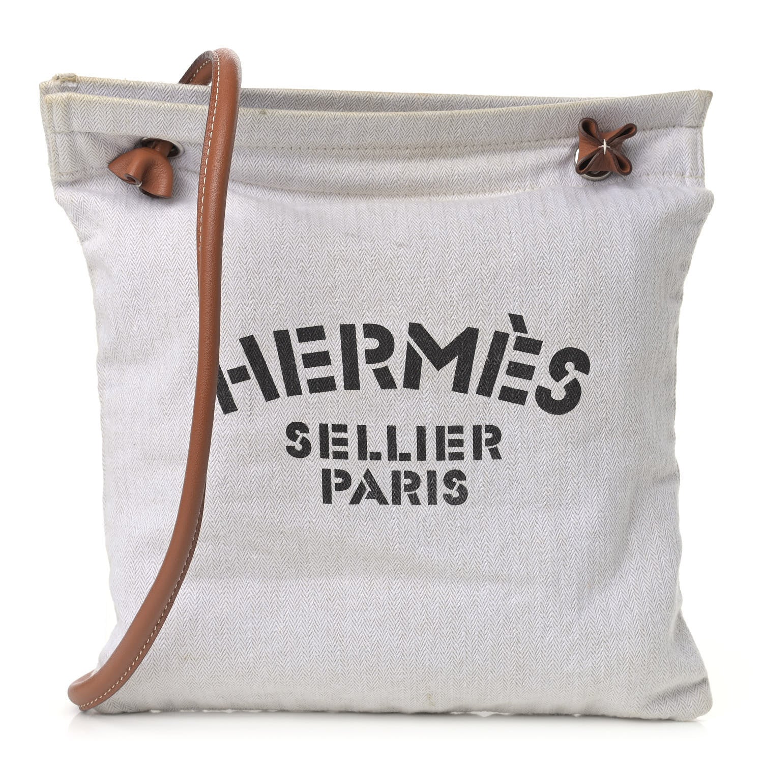 Hermes Canvas Swift Aline Grooming Bag Gold 1 of 12