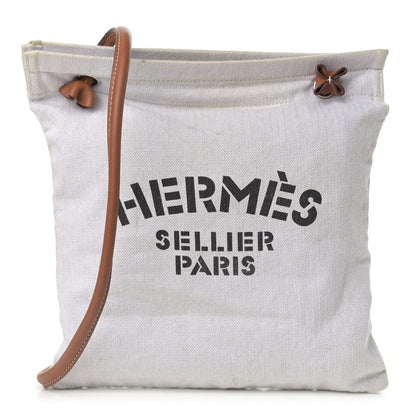Hermes Canvas Swift Aline Grooming Bag Gold 1 of 12