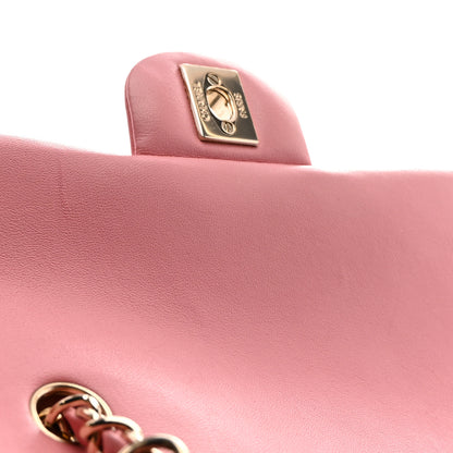 Chanel Lambskin Quilted Mini Rectangular Flap Pink 12 of 13
