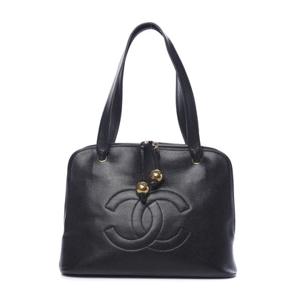 Chanel Caviar Large CC Shoulder Bag Black 1 of 11