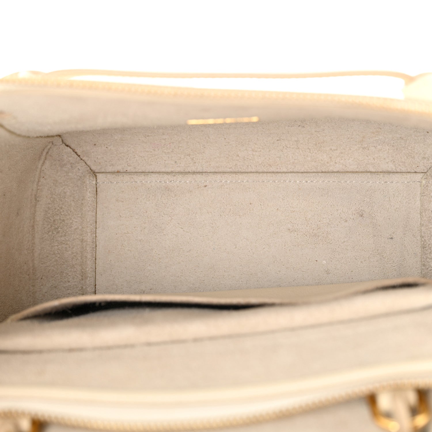 Celine Grained Calfskin Micro Belt Bag White 5 of 19