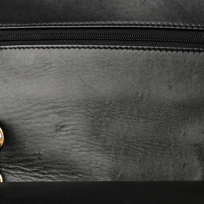 Chanel Lambskin Quilted Maxi Double Flap Black 15 of 22