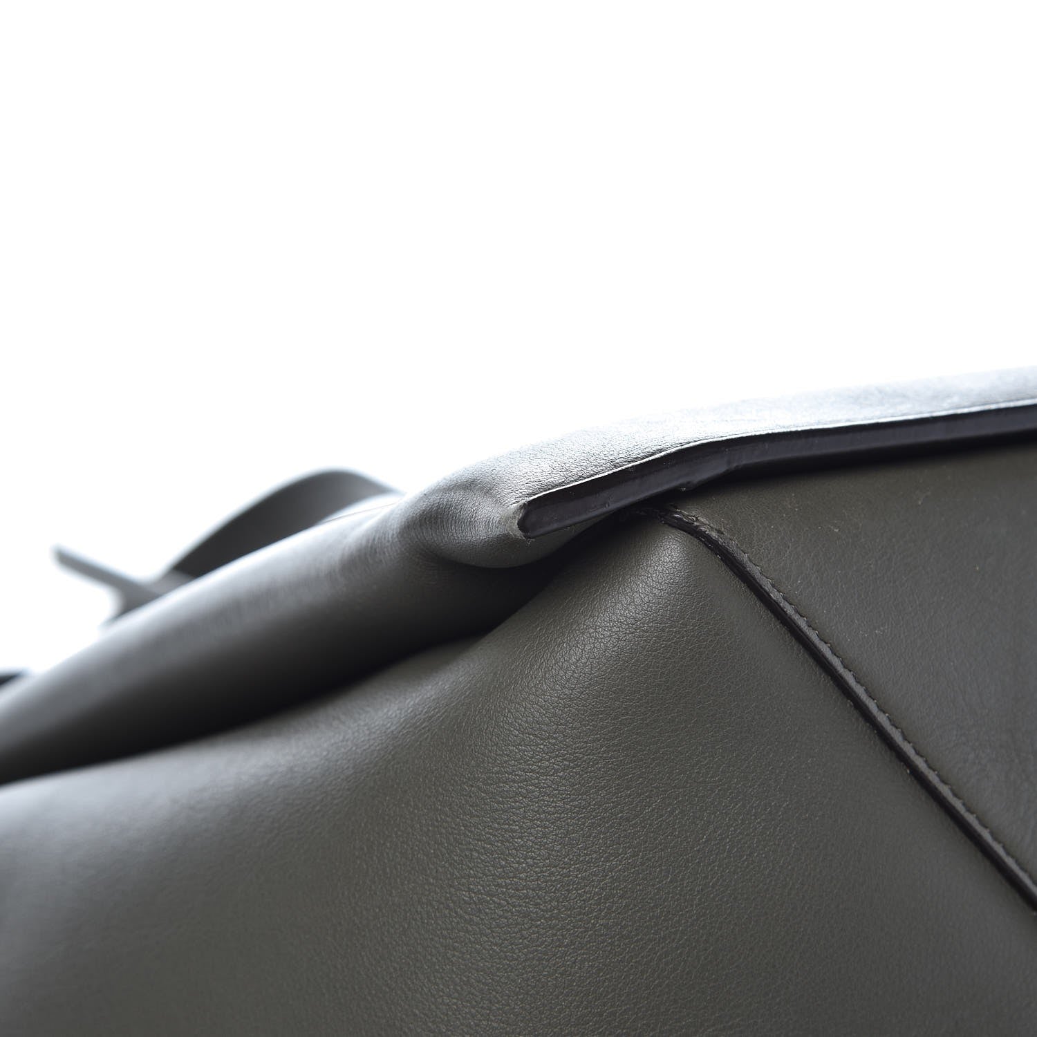 Celine Supple Natural Calfskin Vertical Tri-Fold Bag Stone 12 of 13