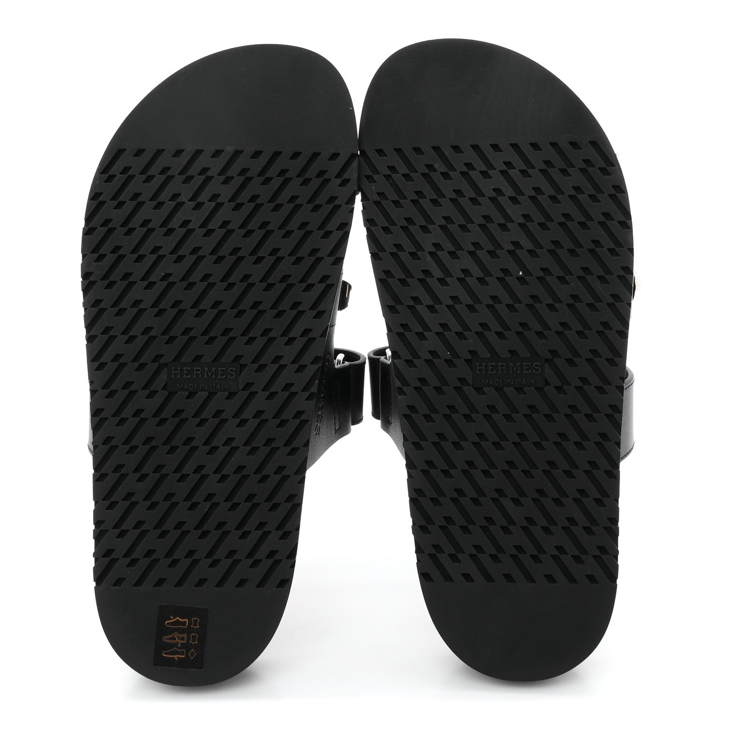Hermes Calfskin Medor Studded Womens Chypre Sandals 36.5 Black 6 of 10