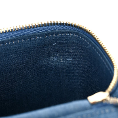 Chanel Denim Quilted Mini Pearl Crush Vanity Case With Chain 11 of 11