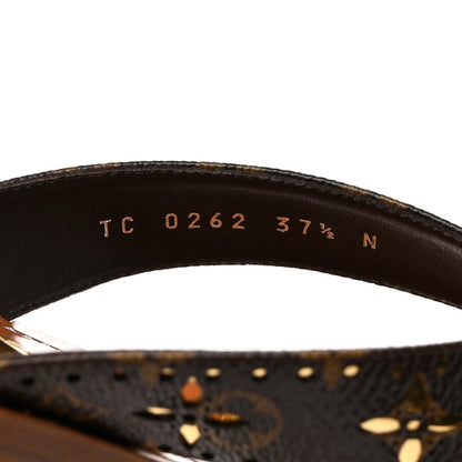 Louis Vuitton Monogram Sunny Flat Thong Sandals 37.5 Brown 7 of 8