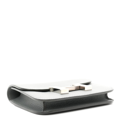Hermes Evercolor Constance Slim Wallet Vert Amande 5 of 9