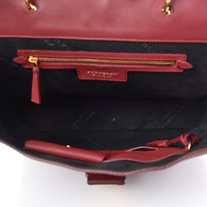 Burberry Trench Calfskin Large DK88 Top Handle Bag Antique Red 7 of 10