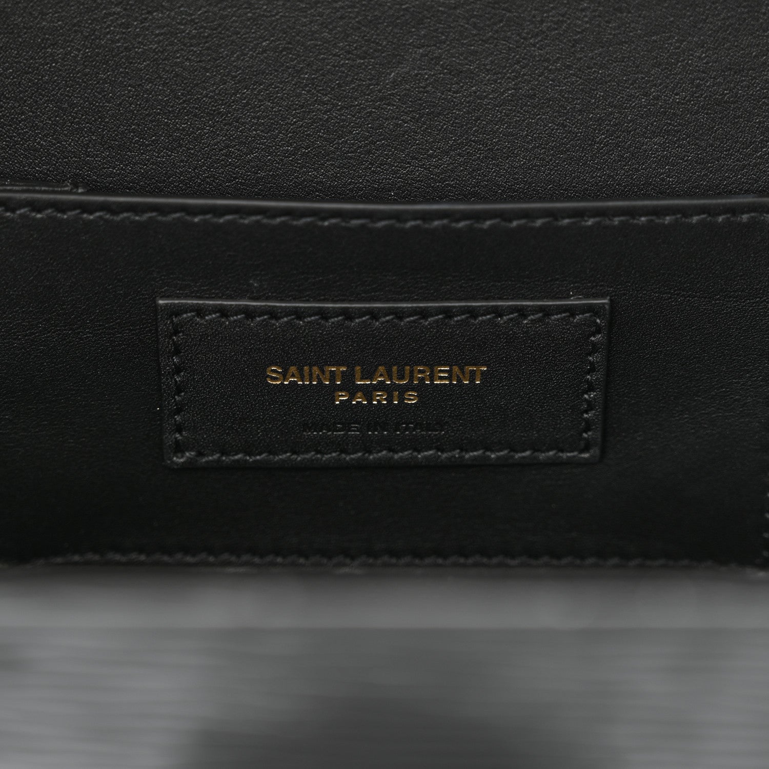 Saint Laurent Patent Monogram Small Kate Slide Chain Crossbody Box Bag Black 6 of 12