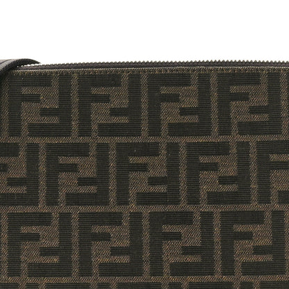 Fendi Fabric Jacquard FF Melon Bag Tobacco Black 8 of 11