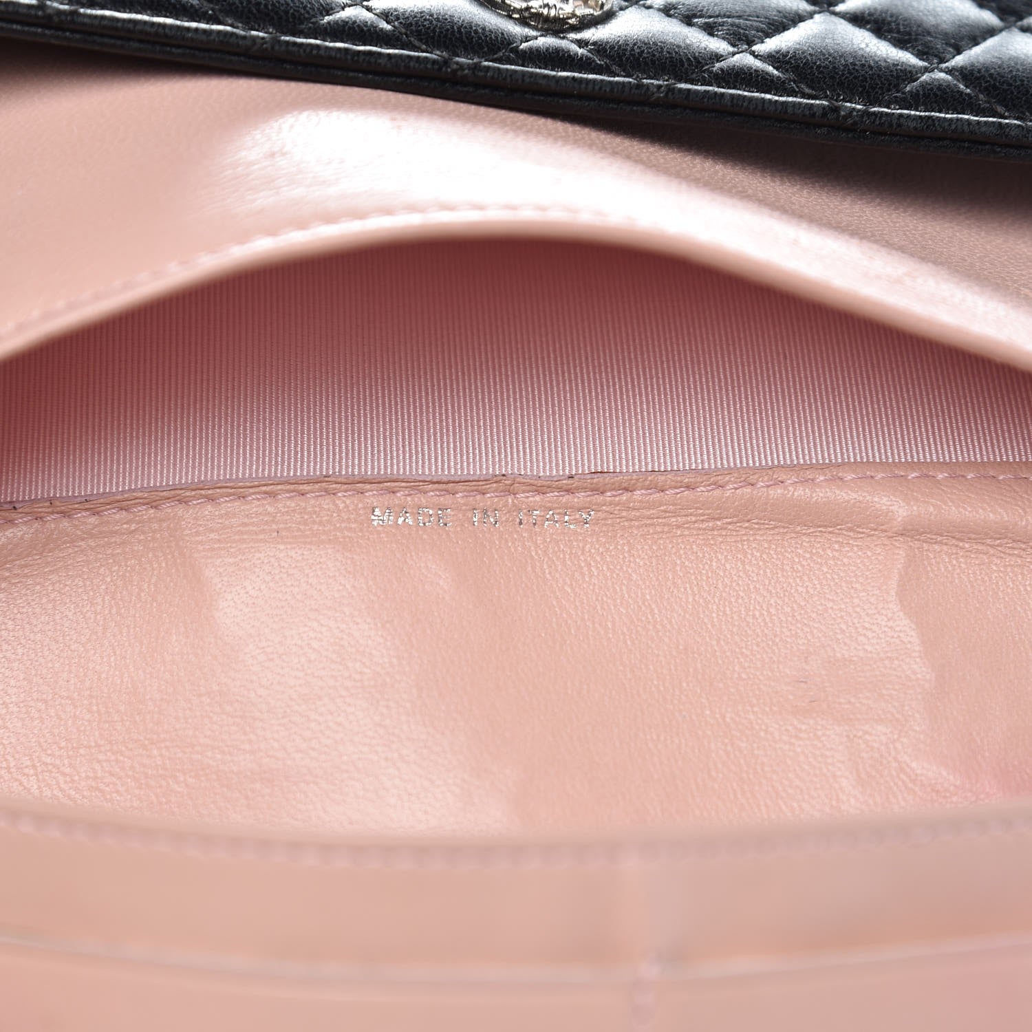 Chanel Lambskin Micro Quilted Tri-Fold Wallet Black 7 of 17