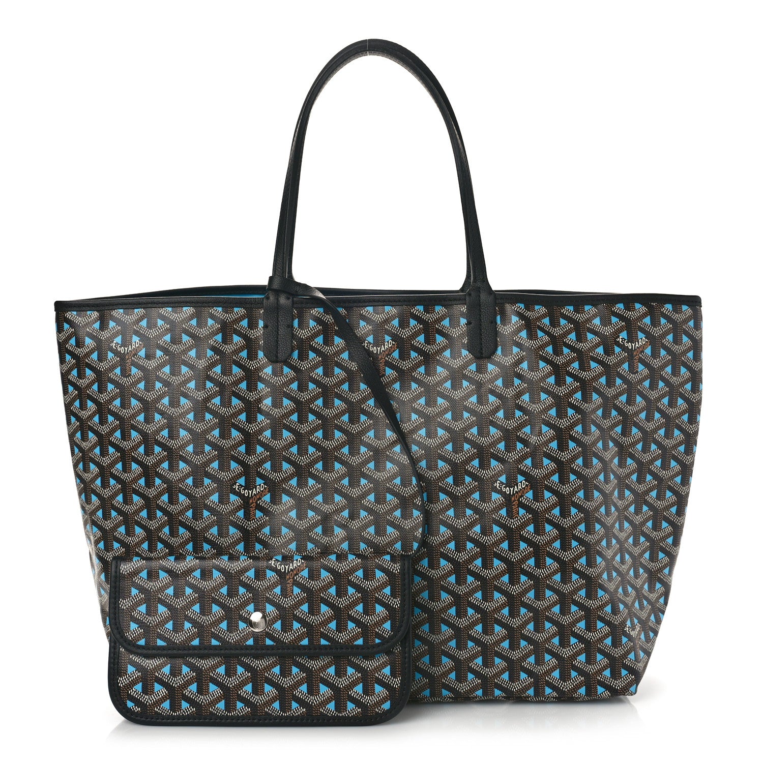 Goyard Goyardine Saint Louis Claire Voie PM Black Blue 1 of 8