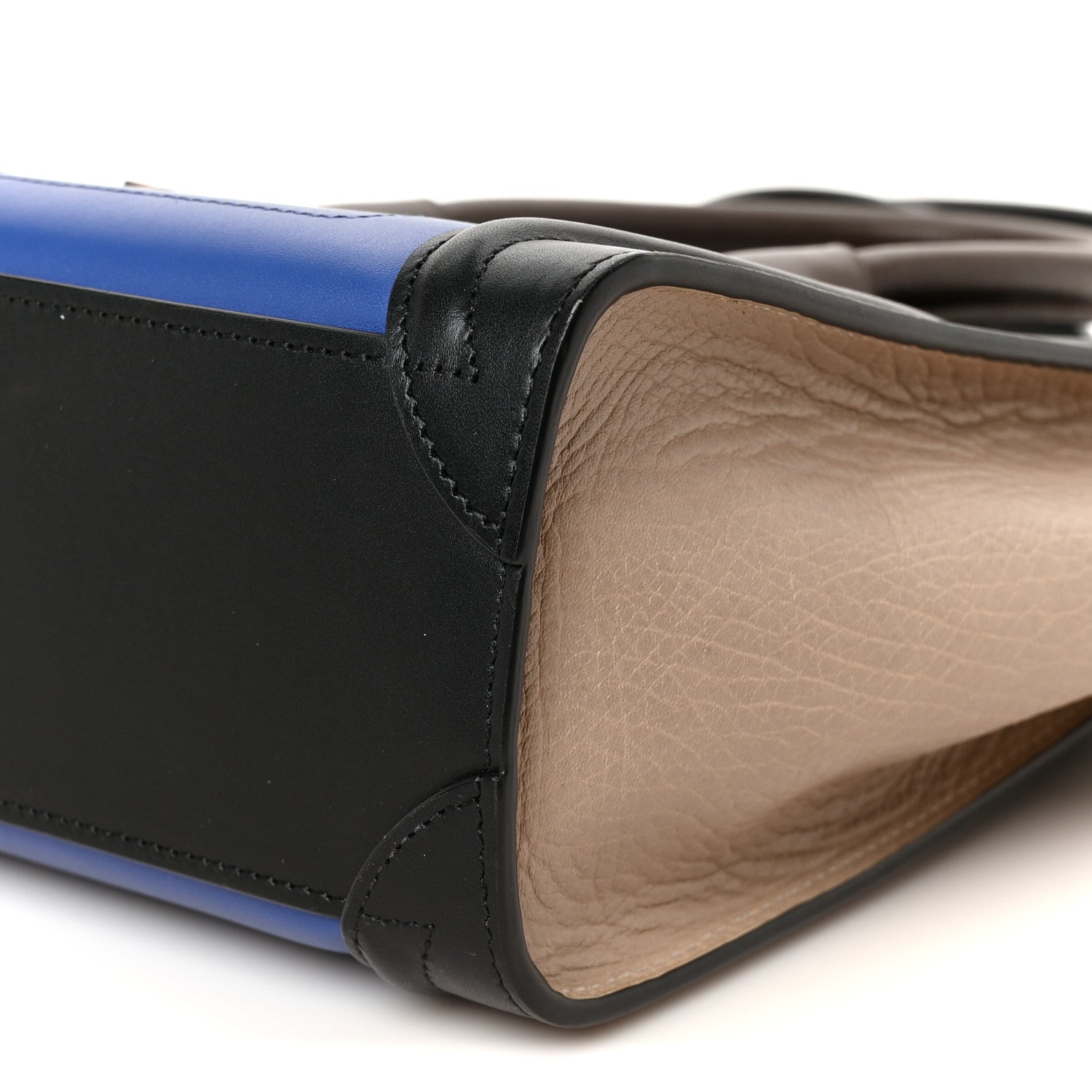 Celine Smooth Calfskin Bullhide Nano Tri-Color Luggage Indigo 10 of 10
