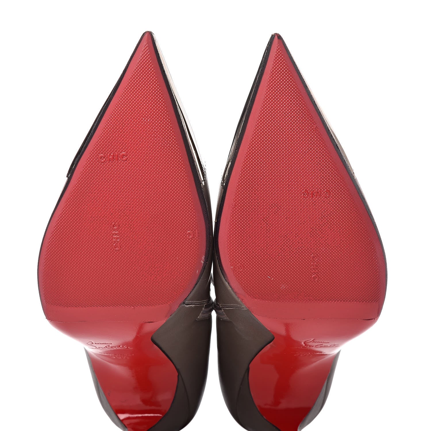 Christian Louboutin Calfskin Calamijane Booty 100 Ankle Boots 39.5 Majestic Silver 10 of 19