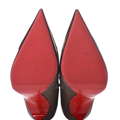 Christian Louboutin Calfskin Calamijane Booty 100 Ankle Boots 39.5 Majestic Silver 10 of 19