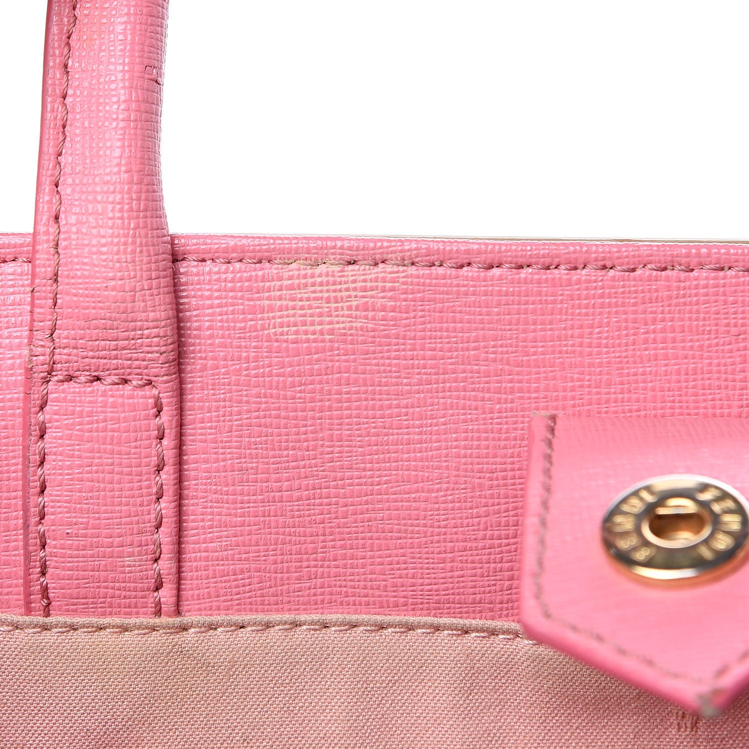 Fendi Vitello Elite Monster Petite 2Jours Tote Cuoio Lollypop Multicolor 19 of 19