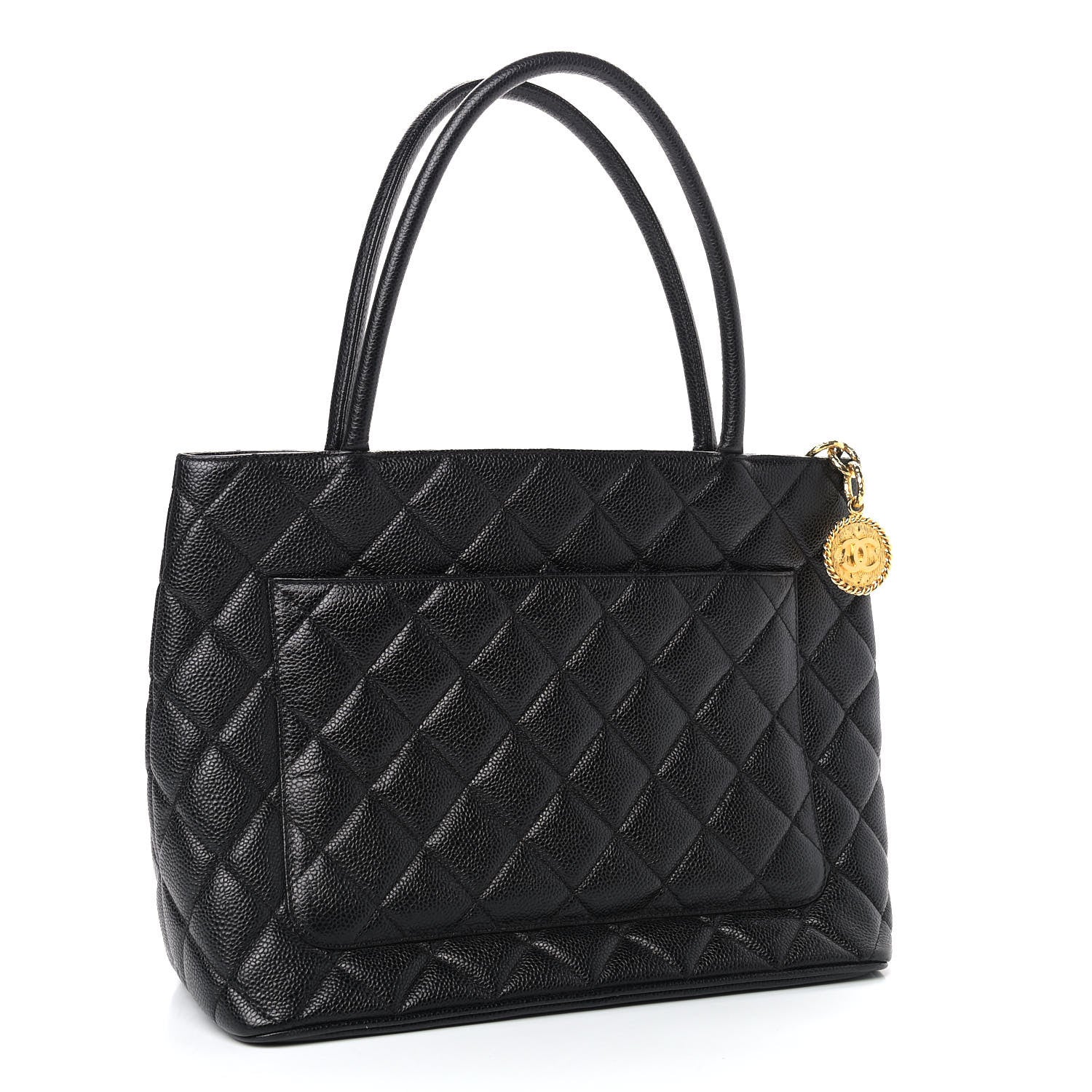 Chanel Caviar Quilted Medallion Tote Black 3 of 9