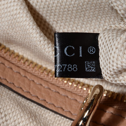Gucci Pebbled Calfskin Medium Soho Chain Shoulder Bag Rose Beige 8 of 9