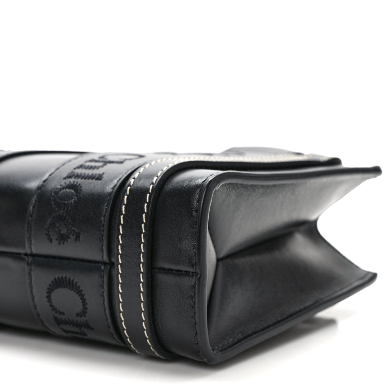 Chloe Calfskin Mini Woody Ribbon Tote Black 8 of 10