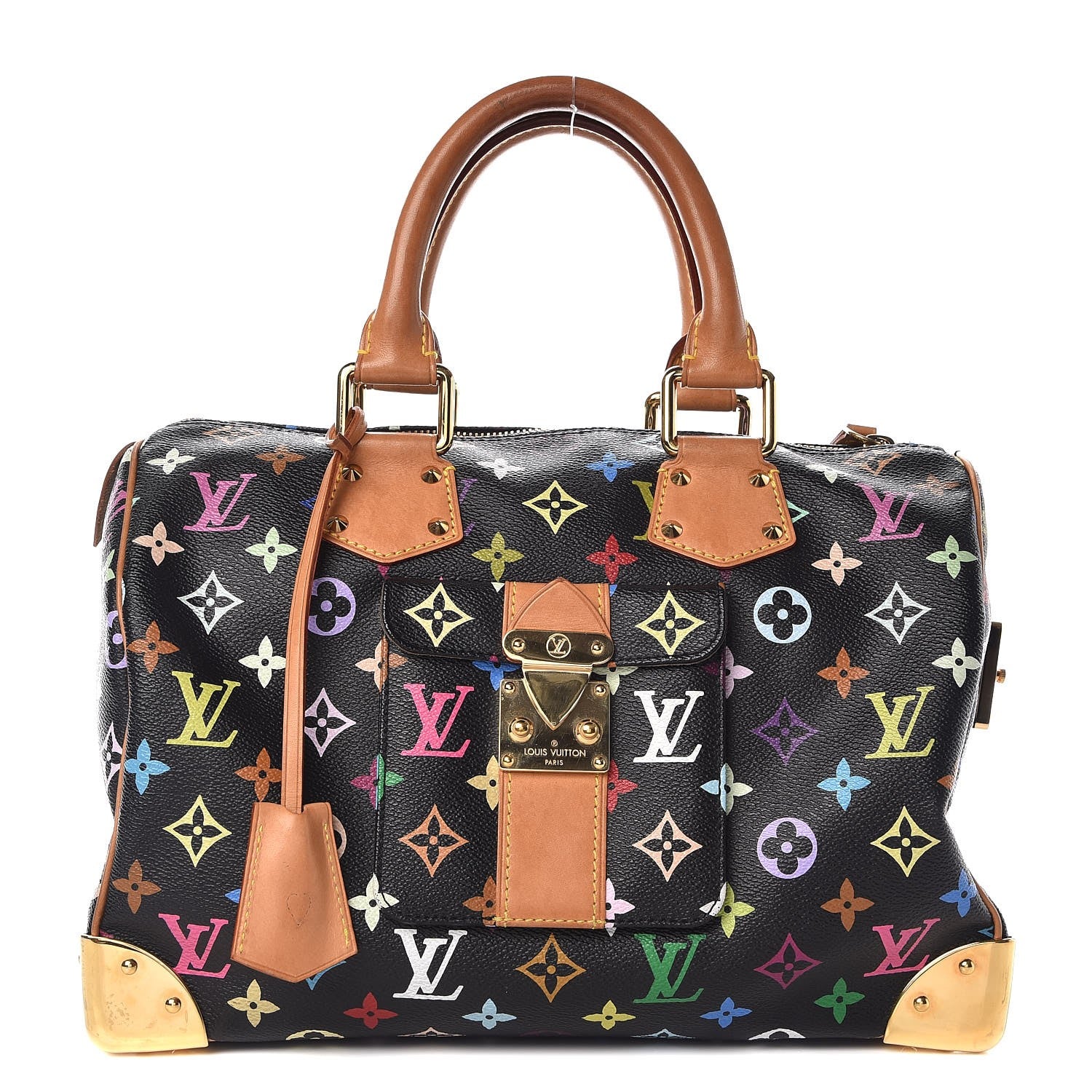 Louis Vuitton Monogram Multicolor Speedy 30 Black 1 of 7
