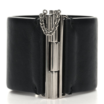 Chanel Lambskin Baguette Crystal CC Chain Cuff Bracelet M Black 3 of 6